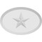 Ekena Millwork Standard Dalton Star Rosette With Beveled Edge, 4"W x 2 3/4"H x 3/4"P ROSP040X028X075DAL07 - alternate 3